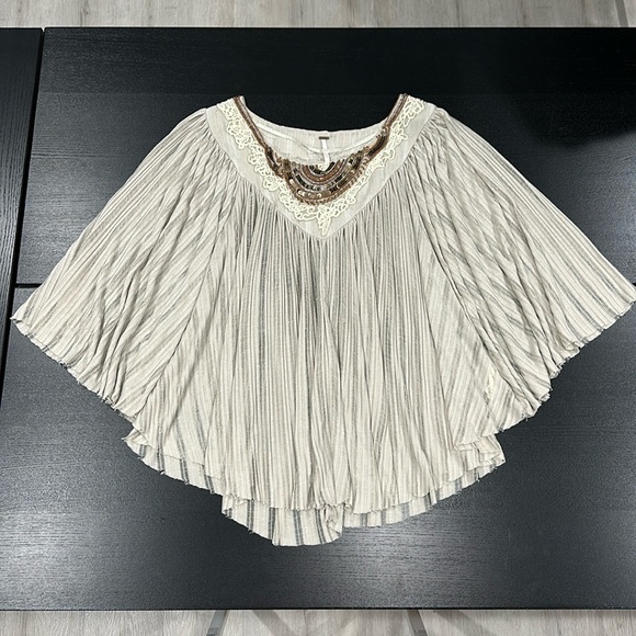 Free People Star Gazer Poncho Top - M - Picture 4 of 10